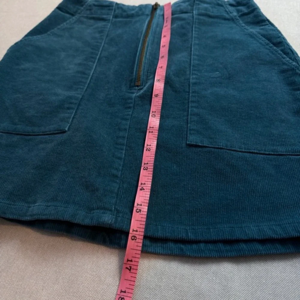 Wild‎ Fable 6 Teal Blue Corduroy Mini Skirt Stretch Indie Y2K Academia Cargo